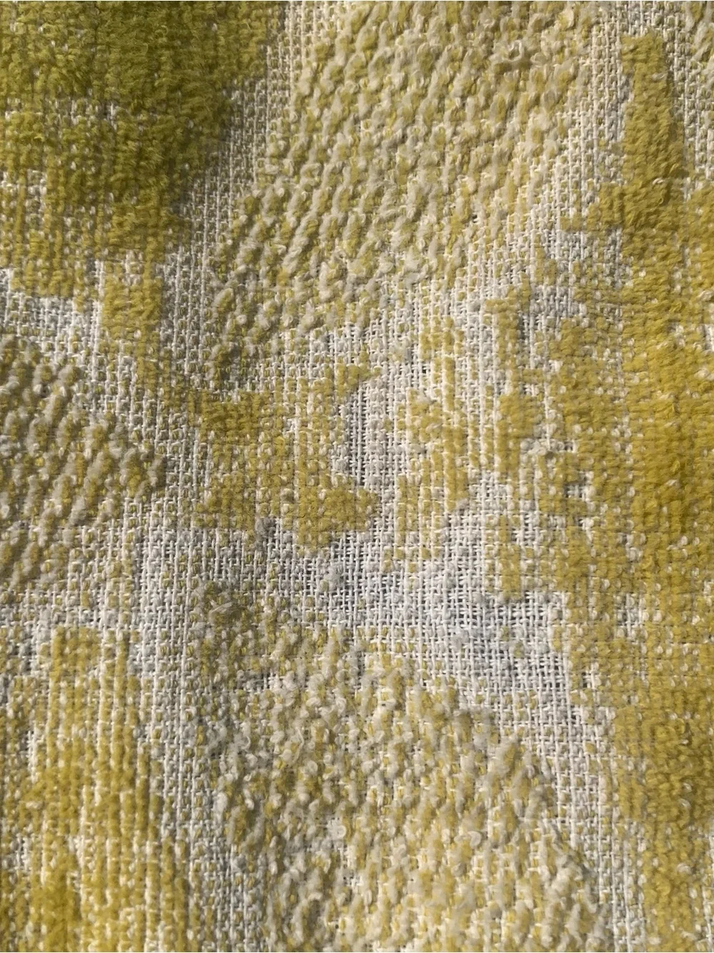 Vintage 70s St Mary’s Cotton Mod Yellow & Green Sunflower Bath & Hand Towel Set